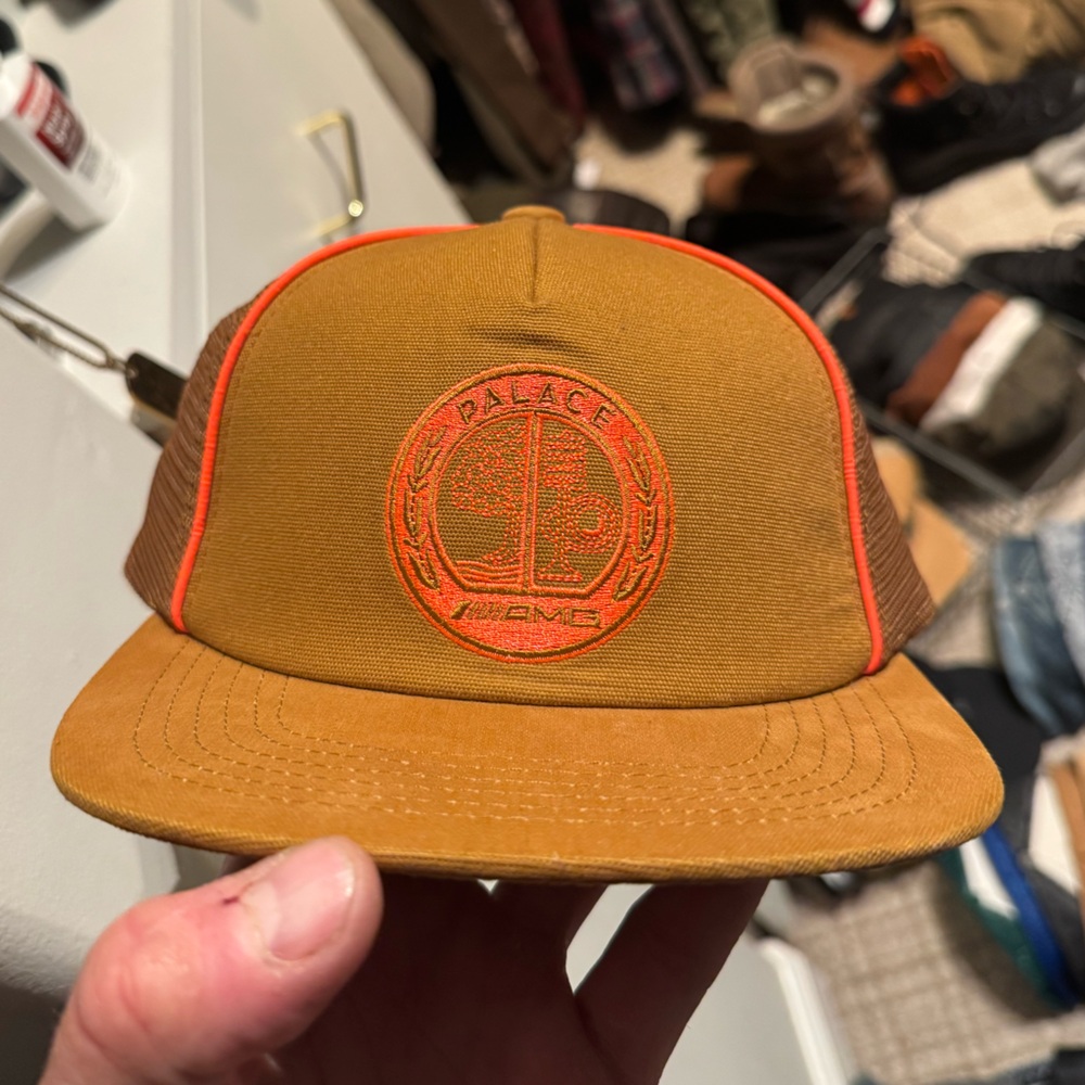 Palace X AMG 2.0 SnapBack hat tan/orange brand new